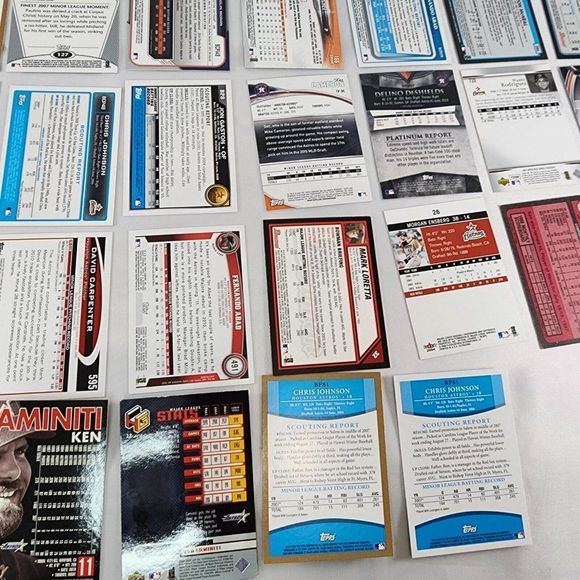 Huston Astro Team MLB 28 Auto Baseball Card Lot Topps Fleer RC's NM Raw Mixed yr - Picture 12 of 13